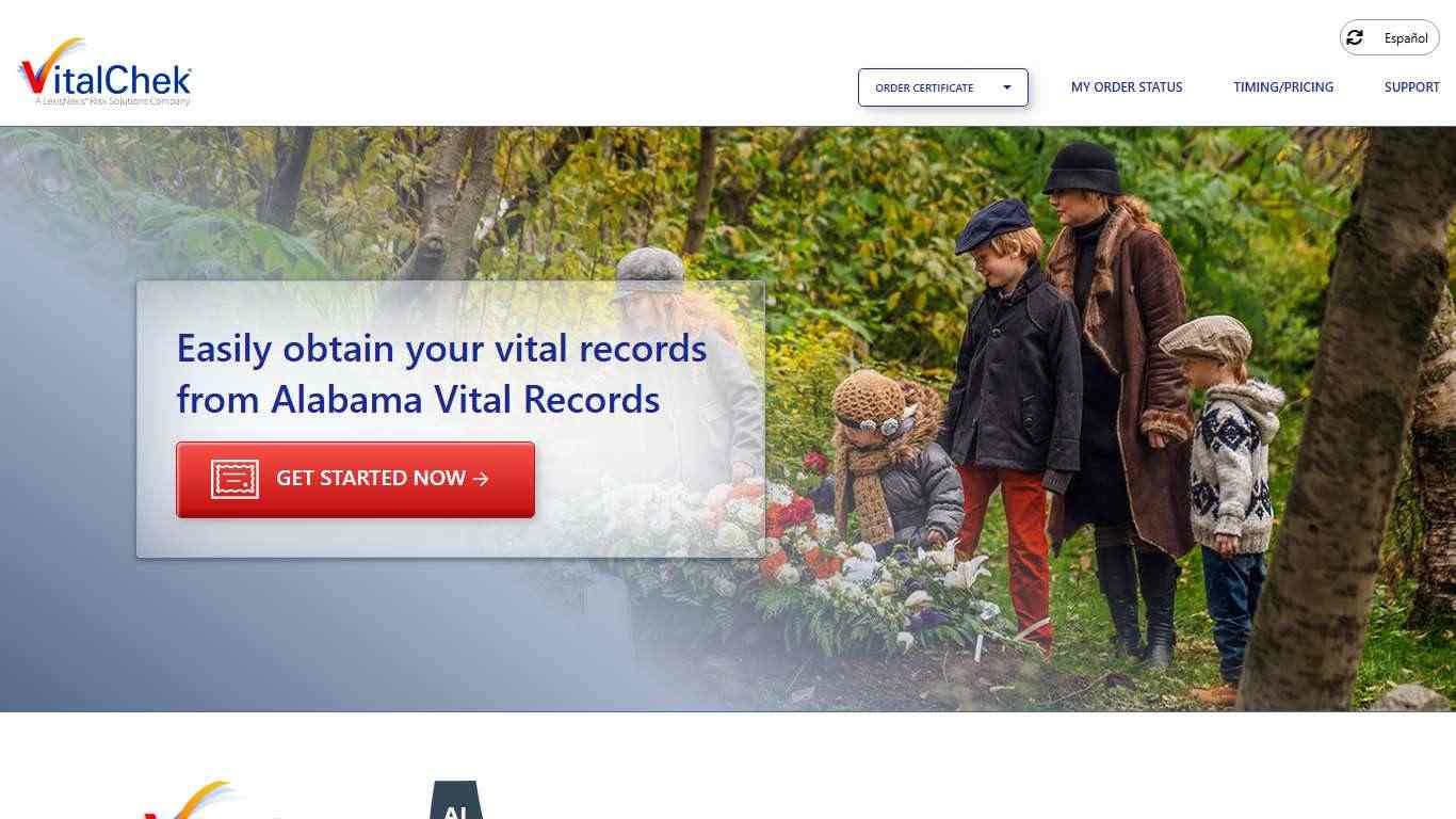 Alabama Vital Records (AL) | Order Certificates - VitalChek